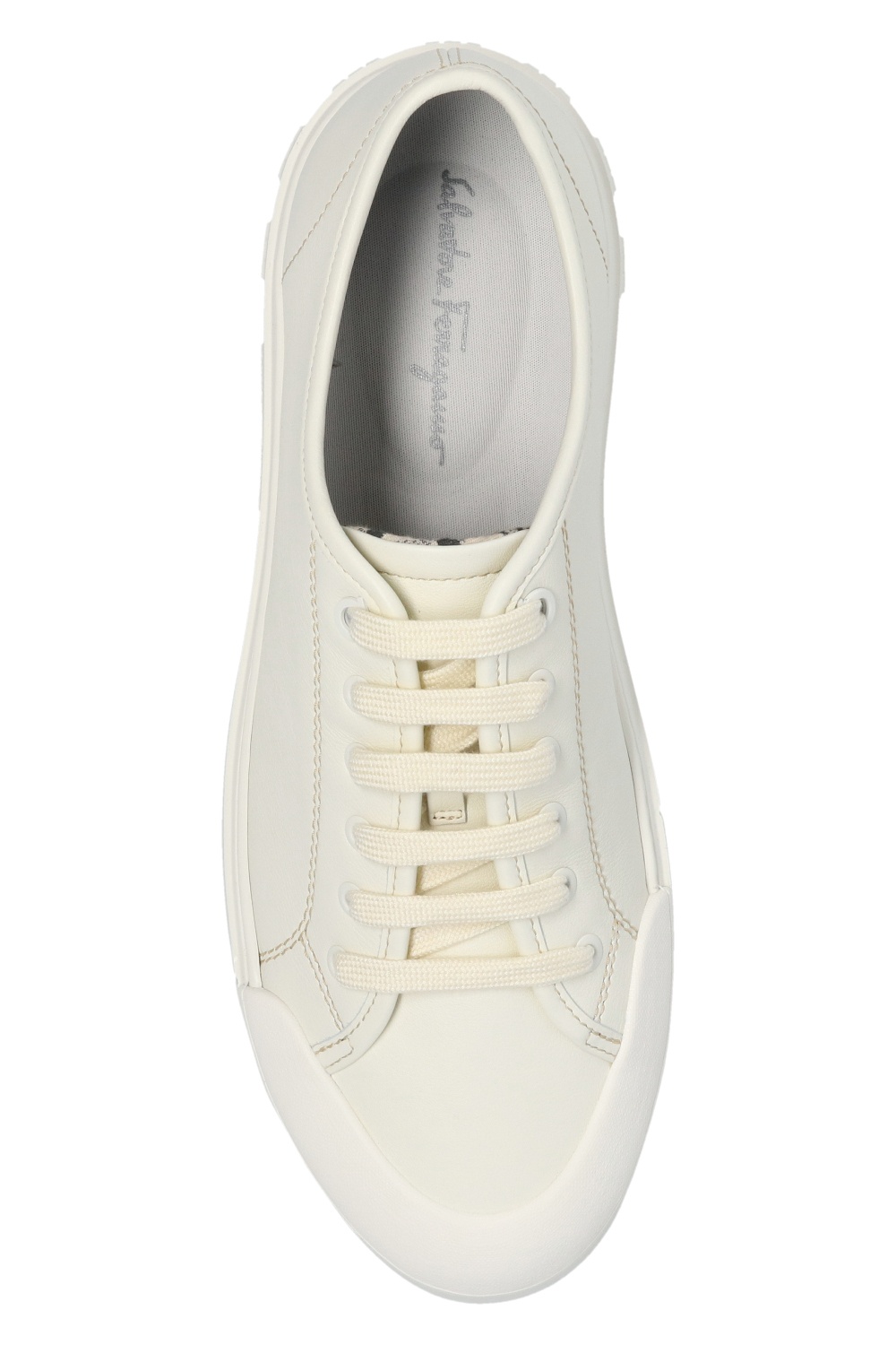 SALVATORE FERRAGAMO ハネルレスアッフスニカ 【関税込】 Salvatore Ferragamo Leather SENISE Sneakers with Platform 2